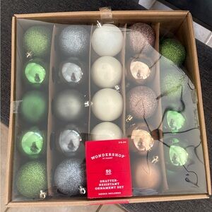Wondershop Festive Ornament Collection - 50 Count